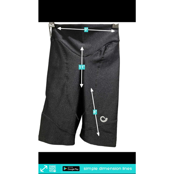 Women's CAJUBRASIL Black Bike Shorts S - Picture 4 of 5